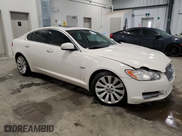 2009 Jaguar XF with VIN SAJXA06B69HR25287, listed as a Copart auction lot 42179625 with 222,124 mi miles and Salvage Title. Bid and sale history available at DreamBid. Image 4.