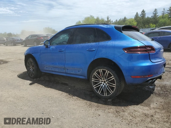2017 Porsche Macan Turbo with VIN WP1AF2A59HLB60007, listed as a Copart auction lot 58046935 with 183,683 mi miles and Salvage title. Bid and sale history available at DreamBid. Image 2.