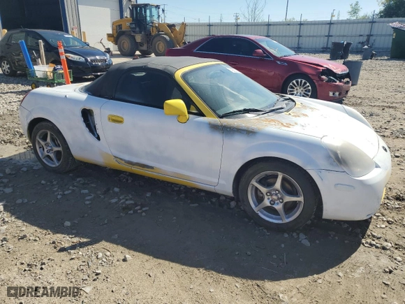 2002 Toyota MR2 Spyder with VIN JTDFR320520050071, listed as a Copart auction lot 72550184 with NaN miles and Clean Title. Bid and sale history available at carsss.com. Image 4.