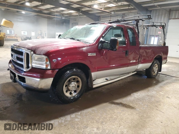 2005 Ford Super Duty F-250 XL with VIN 1FTSX20Y25EA94768, listed as a Copart auction lot 45927315 with 94,154 mi miles and Salvage Title. Bid and sale history available at carsss.com. Image 1.
