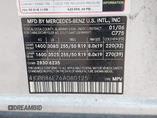 2006 Mercedes-Benz M 350 z VIN 4JGBB86E76A080125, wystawiony jako IAAI lot #42485293 z przebiegiem 118 640 mil mil oraz . Historia ofert i sprzedaży dostępna na DreamBid. Obrazek 9.