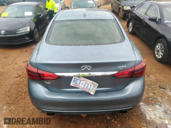 2019 Infiniti Q50 Luxe with VIN JN1EV7AP0KM513825, listed as a IAAI auction lot 41310796 with 92,131 mi miles and . Bid and sale history available at DreamBid. Image 17.