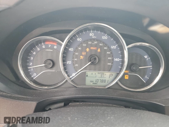 2016 Toyota Corolla L with VIN 2T1BURHE0GC546184, listed as a Copart auction lot 55919885 with 107,881 mi miles and Salvage Title. Bid and sale history available at DreamBid. Image 9.