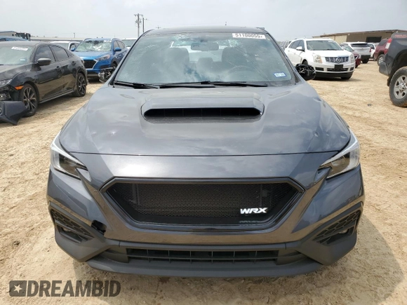 2022 Subaru WRX Limited z VIN JF1VBAL6XN9007519, wystawiony jako Copart lot #51100055 z przebiegiem 28 707 mil mil oraz Czysty tytuł • Clean title. Historia ofert i sprzedaży dostępna na DreamBid. Obrazek 5.