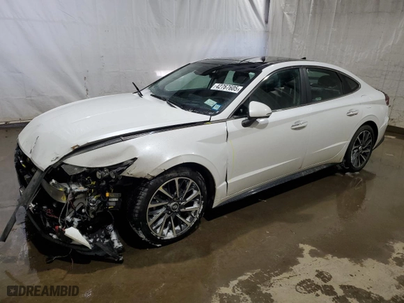 2022 Hyundai Sonata Limited with VIN KMHL34J23NA182544, listed as a Copart auction lot 42767605 with 22,958 mi miles and Salvage Title. Bid and sale history available at carsss.com. Image 1.