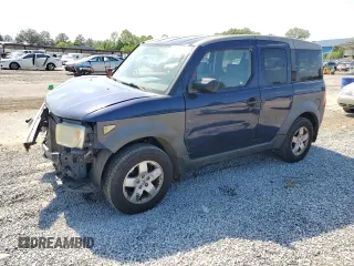 2003 Honda Element EX z VIN 5J6YH18593L020004, wystawiony jako Copart lot #53455205 z przebiegiem 87 378 mil mil oraz Szkoda całkowita • Salvage title. Historia ofert i sprzedaży dostępna na DreamBid. Obrazek 1.