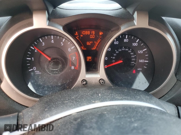 2013 Nissan Juke SV with VIN JN8AF5MR7DT200925, listed as a Copart auction lot 53317585 with 108,819 mi miles and Clean Title. Bid and sale history available at carsss.com. Image 9.