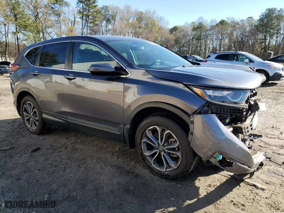 2021 Honda CR-V EX with VIN 5J6RW2H50ML012780, listed as a Copart auction lot 50376445 with 0 mi miles and Salvage Title. Bid and sale history available at carsss.com. Image 4.