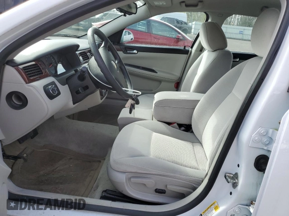 2010 Chevrolet Impala LS with VIN 2G1WA5EK3A1154957, listed as a Copart auction lot 51128715 with 56,486 mi miles and Salvage Title. Bid and sale history available at DreamBid. Image 7.