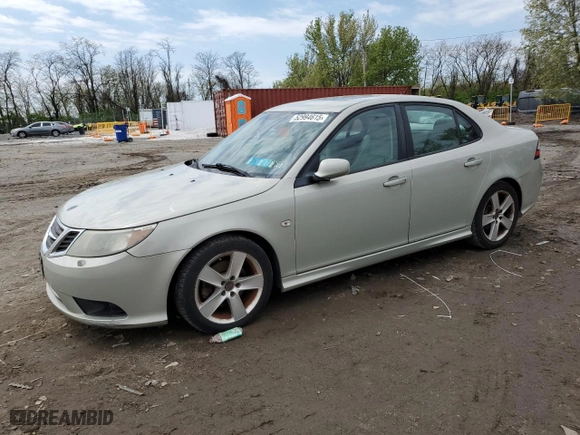 2008 Saab 9-3 with VIN YS3FB49Y881015316, listed as a Copart auction lot 52994615 with 143,366 mi miles and Clean Title. Bid and sale history available at carsss.com. Image 1.