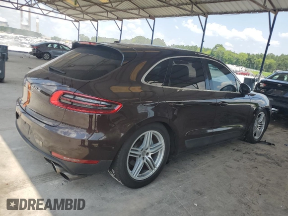 2015 Porsche Macan S with VIN WP1AB2A53FLB59122, listed as a Copart auction lot 62160925 with 105,169 mi miles and Clean title. Bid and sale history available at DreamBid. Image 3.