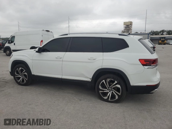 2022 Volkswagen Atlas SEL with VIN 1V2BP2CA2NC517941, listed as a Copart auction lot 80081904 with 51,766 mi miles and Salvage title. Bid and sale history available at DreamBid. Image 2.