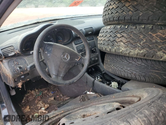 2003 Mercedes-Benz C 230 Kompressor with VIN WDBRN40J53A476461, listed as a Copart auction lot 61153574 with Not provided miles and Salvage title. Bid and sale history available at DreamBid. Image 8.