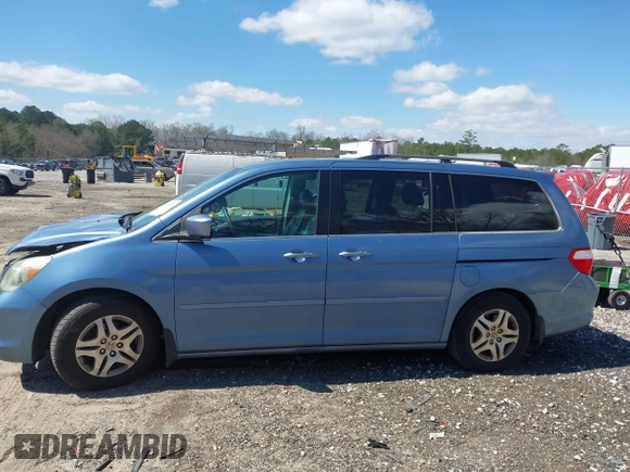 2007 Honda Odyssey EX-L with VIN 5FNRL38777B031517, listed as a IAAI auction lot 41850635 with 287,941 mi miles. Bid and sale history available at carsss.com. Image 14.