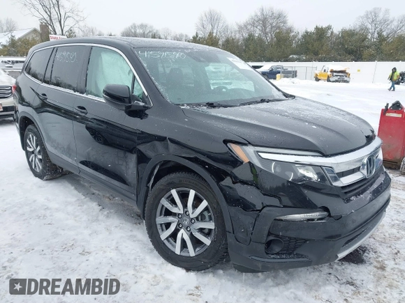 2019 Honda Pilot EX-L with VIN 5FNYF6H52KB051363, listed as a IAAI auction lot 41591540 with 109,860 mi miles. Bid and sale history available at carsss.com. Image 6.