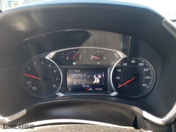 2020 Chevrolet Equinox LT with VIN 2GNAXKEV2L6157595, listed as a Copart auction lot 45956335 with 156,745 mi miles and Salvage Title. Bid and sale history available at carsss.com. Image 9.
