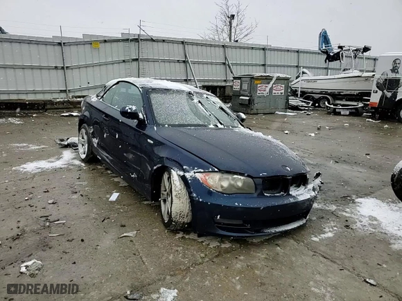 2010 BMW 1 Series 128i with VIN WBAUL7C55AVJ77329, listed as a Copart auction lot 44385165 with 0 mi miles and Salvage Title. Bid and sale history available at carsss.com. Image 11.