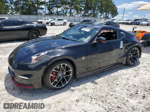 2016 Nissan 370Z NISMO Tech with VIN JN1AZ4EH2GM935087, listed as a Copart auction lot 58222714 with 41,088 mi miles and Salvage Title. Bid and sale history available at carsss.com. Image 1.