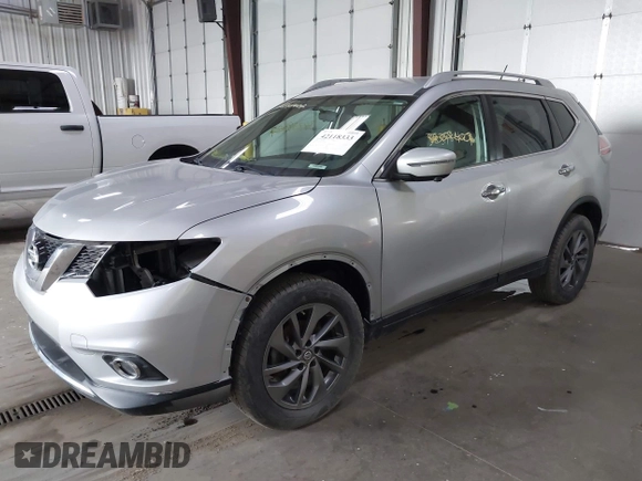 2016 Nissan Rogue SL with VIN 5N1AT2MV2GC737041, listed as a IAAI auction lot 42118333 with 46,213 mi miles and . Bid and sale history available at DreamBid. Image 19.