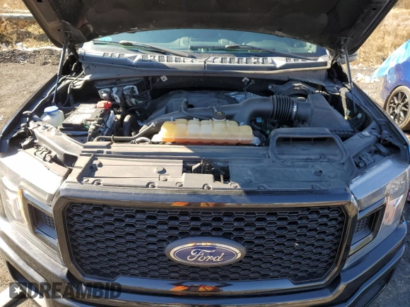 2018 Ford F-150 XL with VIN 1FTEW1EP2JFA60621, listed as a Copart auction lot 45009925 with 125,731 mi miles and Salvage title. Bid and sale history available at DreamBid. Image 11.