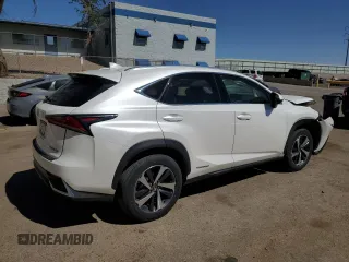 2020 Lexus NX 300h with VIN JTJGJRDZ9L5003508, listed as a Copart auction lot 56998115 with 49,174 mi miles and Salvage title. Bid and sale history available at DreamBid. Image 3.