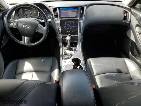2017 Infiniti Q50 2.0t with VIN JN1CV7AP4HM640268, listed as a Copart auction lot 72729784 with NaN miles and Salvage Title. Bid and sale history available at carsss.com. Image 8.