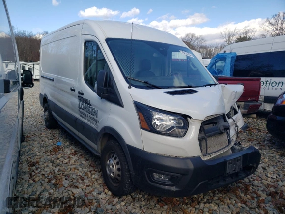 2020 Ford Transit Cargo with VIN 1FTBR2C87LKB75849, listed as a Copart auction lot 79414554 with 56,987 mi miles and Salvage Title. Bid and sale history available at carsss.com. Image 4.