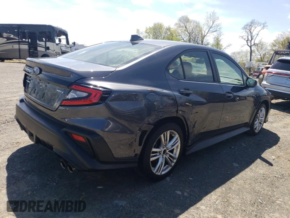 2024 Subaru WRX with VIN JF1VBAB66R9808388, listed as a Copart auction lot 54313795 with 9,666 mi miles and Salvage title. Bid and sale history available at DreamBid. Image 3.
