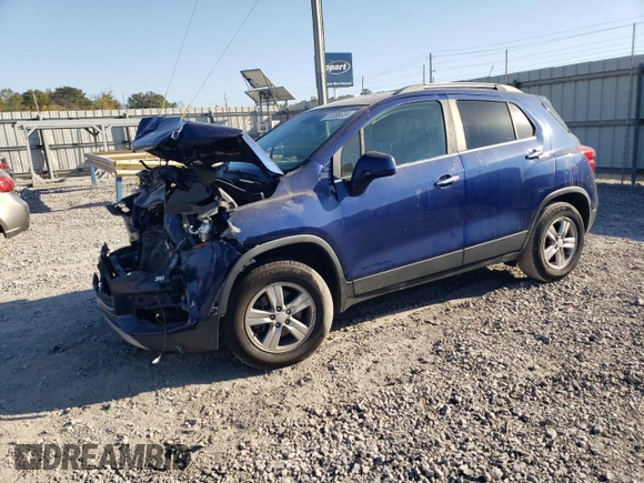 2017 Chevrolet Trax LT with VIN 3GNCJPSB3HL184843, listed as a Copart auction lot 77390324 with 89,636 mi miles and Salvage Title. Bid and sale history available at carsss.com. Image 1.