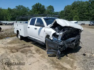 2024 Ram 2500 Laramie with VIN 3C6UR5FL6RG366874, listed as a Copart auction lot 55081125 with 18,460 mi miles and Salvage title. Bid and sale history available at DreamBid. Image 4.
