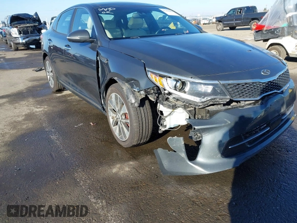 2016 Kia Optima SXL Turbo with VIN 5XXGV4L2XGG051938, listed as a IAAI auction lot 41400484 with 114,722 mi miles. Bid and sale history available at carsss.com. Image 6.