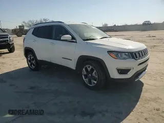 2020 Jeep Compass Limited with VIN 3C4NJCCB0LT229707, listed as a Copart auction lot 47611795 with 95,980 mi miles and Salvage Title. Bid and sale history available at DreamBid. Image 12.