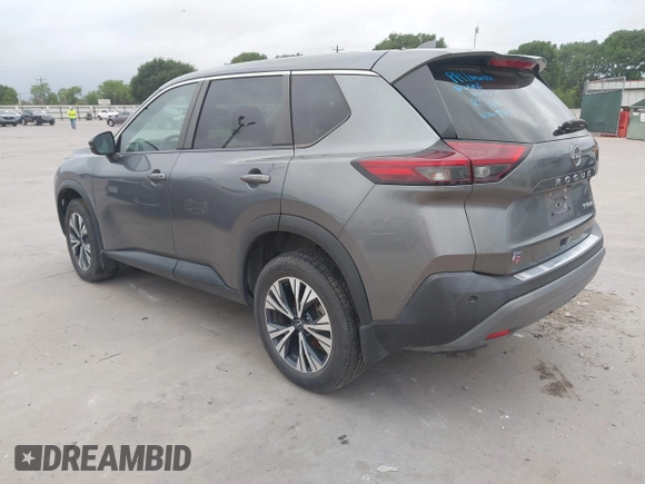2022 Nissan Rogue SV with VIN 5N1BT3BB8NC695197, listed as a IAAI auction lot 42021604 with 98,091 mi miles and . Bid and sale history available at DreamBid. Image 3.