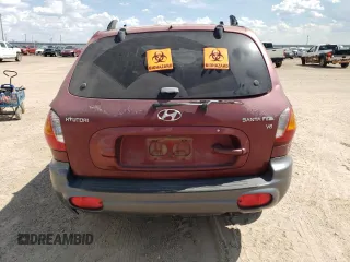 2003 Hyundai Santa Fe GLS with VIN KM8SC13D23U448494, listed as a Copart auction lot 62625224 with 7,094 mi miles and Salvage Title. Bid and sale history available at carsss.com. Image 6.