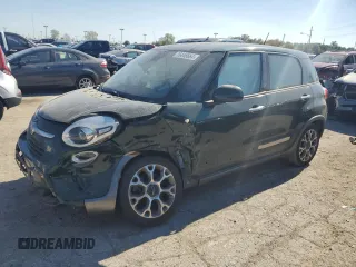 2014 FIAT 500L Trekking with VIN ZFBCFADH8EZ008838, listed as a Copart auction lot 76446664 with 92,949 mi miles and Salvage Title. Bid and sale history available at carsss.com. Image 1.