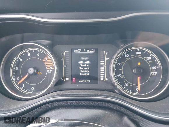 2019 Jeep Cherokee Latitude Plus with VIN 1C4PJMLX2KD432659, listed as a IAAI auction lot 42011291 with 76,015 mi miles. Bid and sale history available at carsss.com. Image 7.