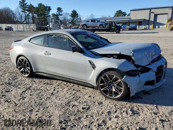 2022 BMW M4 Competition xDrive z VIN WBS43AZ04NCJ90806, wystawiony jako Copart lot #79045274 z przebiegiem Nie podano mil oraz Szkoda całkowita • Salvage title. Historia ofert i sprzedaży dostępna na DreamBid. Obrazek 4.