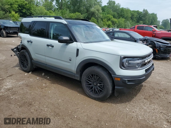 2021 Ford Bronco Sport Big Bend with VIN 3FMCR9B68MRA76222, listed as a Copart auction lot 59886425 with 41,311 mi miles and Clean title. Bid and sale history available at DreamBid. Image 4.