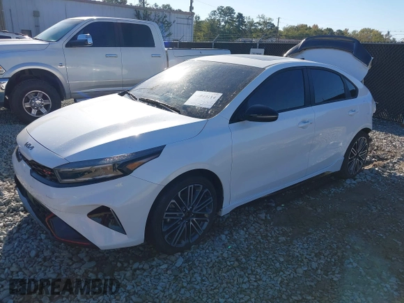 2023 Kia Forte GT with VIN 3KPF44ACXPE512039, listed as a IAAI auction lot 40840214 with 44,442 mi miles and . Bid and sale history available at carsss.com. Image 18.