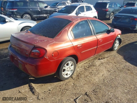 2005 Dodge Neon SXT with VIN 1B3ES56CX5D114703, listed as a IAAI auction lot 41254032 with 1 mi miles. Bid and sale history available at carsss.com. Image 4.