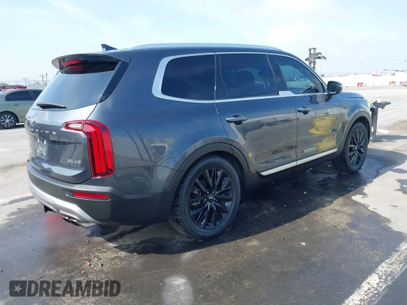 2020 Kia Telluride SX with VIN 5XYP5DHC6LG053984, listed as a IAAI auction lot 42081297 with 95,187 mi miles and . Bid and sale history available at DreamBid. Image 4.