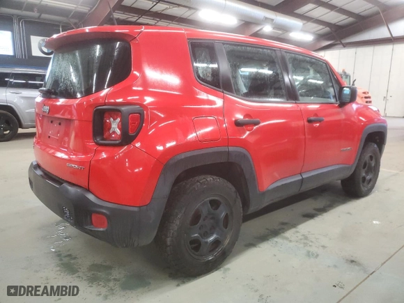 2015 Jeep Renegade Sport with VIN ZACCJBAH6FPC21115, listed as a Copart auction lot 51805115 with 115,093 mi miles and Clean Title. Bid and sale history available at carsss.com. Image 3.