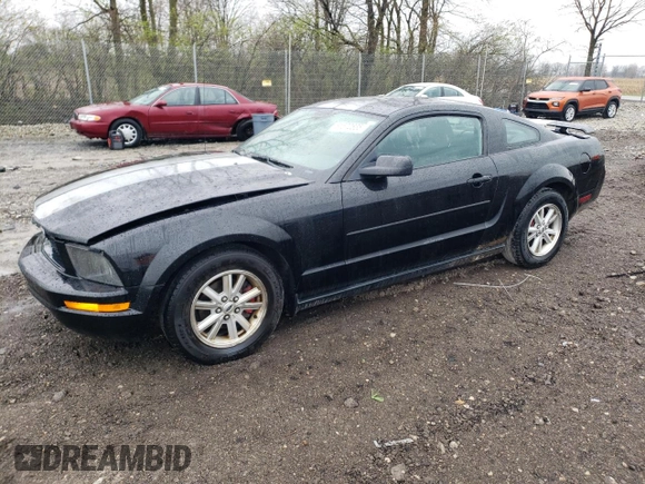 2006 Ford Mustang Standard with VIN 1ZVFT80N265241966, listed as a Copart auction lot 51570835 with 191,147 mi miles and Salvage Title. Bid and sale history available at carsss.com. Image 1.