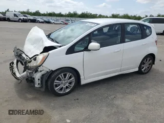 2009 Honda Fit Sport with VIN JHMGE88459S004292, listed as a Copart auction lot 53743075 with 171,543 mi miles and Salvage Title. Bid and sale history available at carsss.com. Image 1.