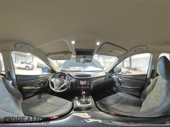 2015 Nissan Rogue SV with VIN KNMAT2MV3FP586481, listed as a Copart auction lot 53128015 with 124,834 mi miles and Salvage Title. Bid and sale history available at carsss.com. Image 15.