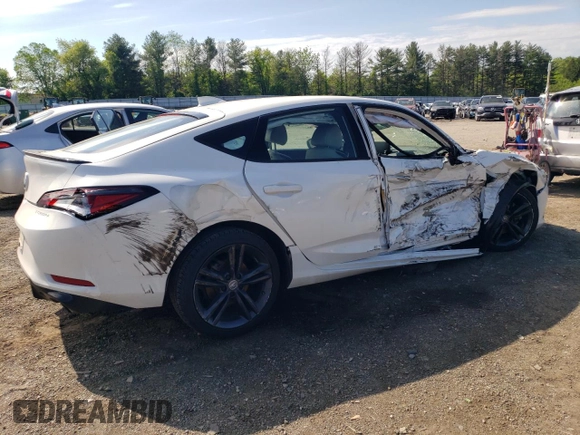 2024 Acura Integra w/A-Spec Package with VIN 19UDE4H35RA022657, listed as a Copart auction lot 55964735 with 16,743 mi miles and Salvage title. Bid and sale history available at DreamBid. Image 3.