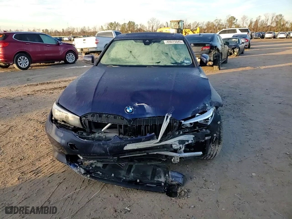 2020 BMW 3 Series 330i xDrive with VIN WBA5R7C07LFH53347, listed as a Copart auction lot 89075045 with 59,030 mi miles and Salvage Title. Bid and sale history available at carsss.com. Image 11.