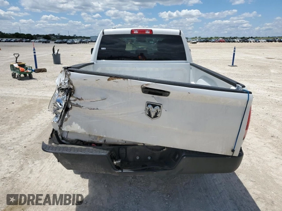 2022 Ram 1500 Tradesman with VIN 1C6RR6FG7NS161596, listed as a Copart auction lot 56472245 with 33,445 mi miles and Salvage title. Bid and sale history available at DreamBid. Image 6.