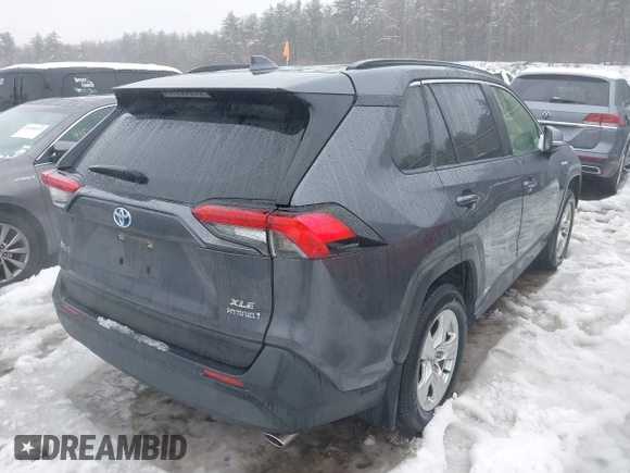 2021 Toyota RAV4 Hybrid XLE with VIN JTMRWRFVXMD127527, listed as a IAAI auction lot 41568988 with 66,358 mi miles. Bid and sale history available at carsss.com. Image 4.
