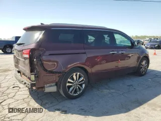 2015 Kia Sedona SX-L with VIN KNDME5C17F6026654, listed as a Copart auction lot 53024285 with 142,351 mi miles and Salvage Title. Bid and sale history available at DreamBid. Image 3.